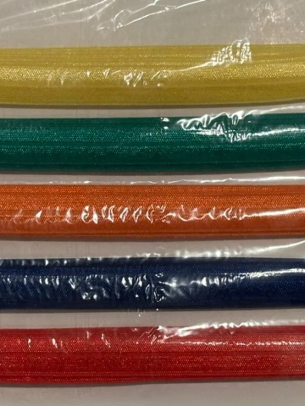 NEW Fold Over Elastic (FOE)-5 Primary Colors- 5/8